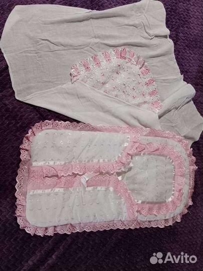 Конверт на выписку летний для девочки