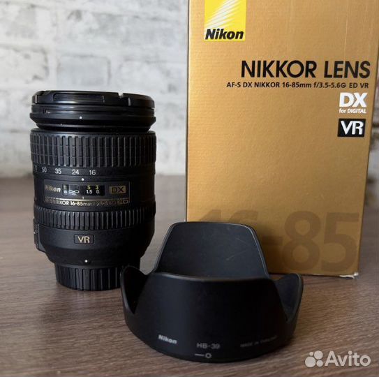 Nikon AF-S DX VR 16-85 F3.5-5.6G ED, новый