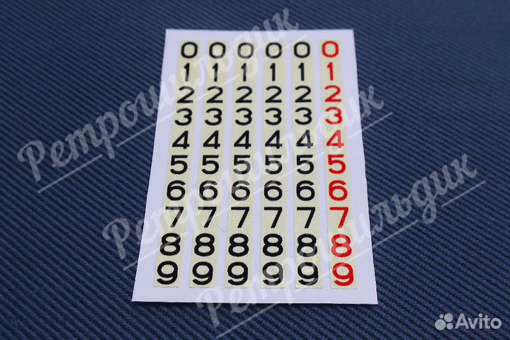 Наклейки на счетчик спидометра для ретро мотоцикла