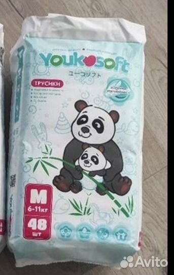 Подгузники трусики youkosoft M 6-11