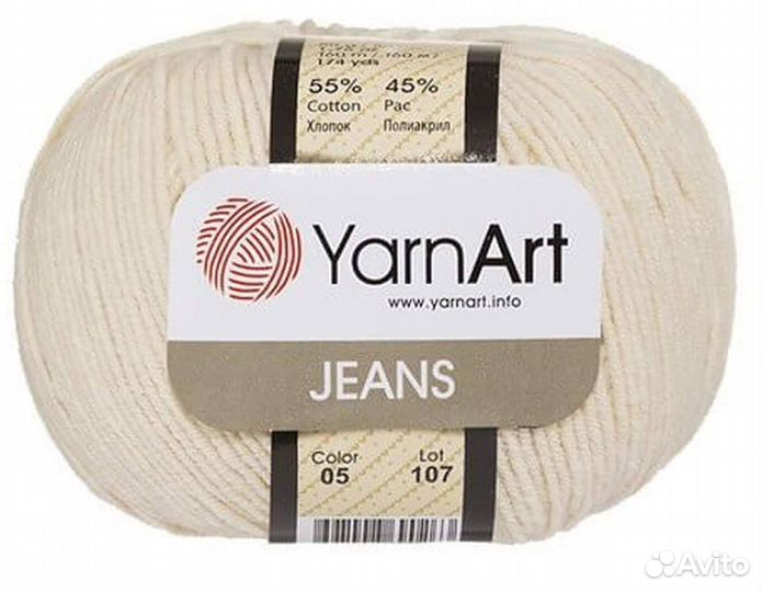 Пряжа yarnart jeans (джинс)