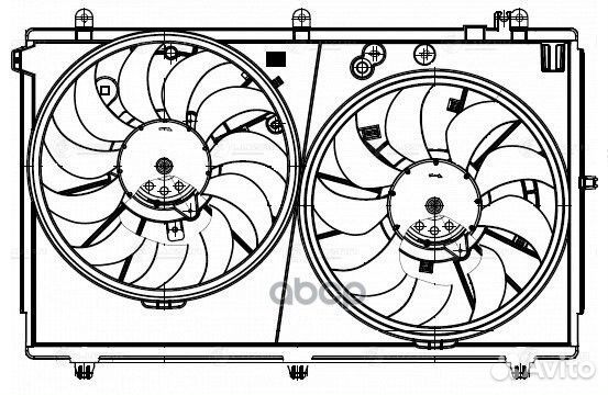 Вентилятор радиатора mitsubishi outlander 12