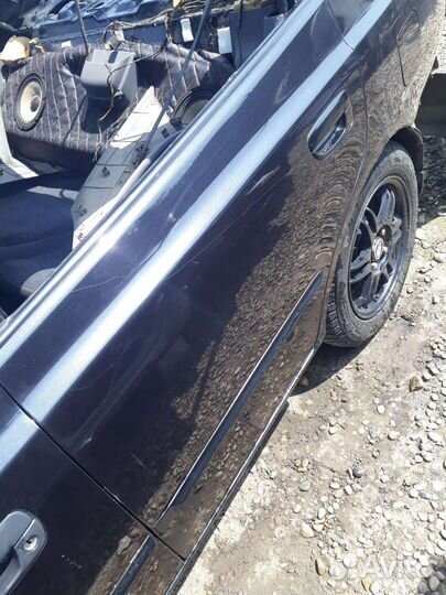 Двери Хендай Акцент Черные передние и задние