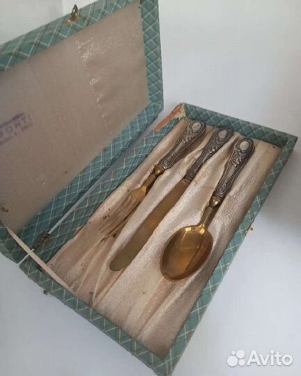 Десертный набор Золинген в серебре