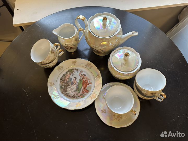Чайный сервиз мадонна гдр 6 персон