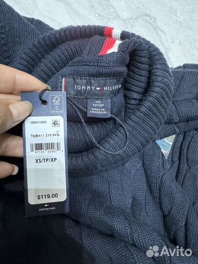 Свитер водолазка вязанный