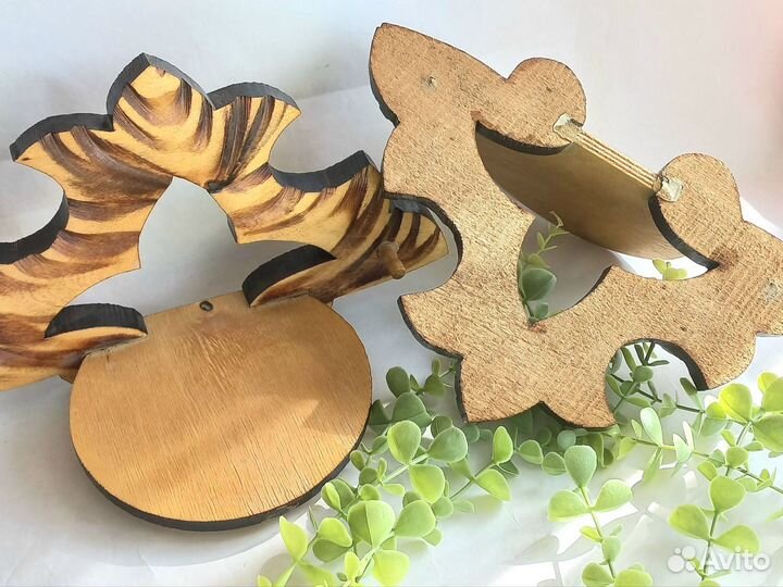 Полка настенная деревянная для цветов СССР