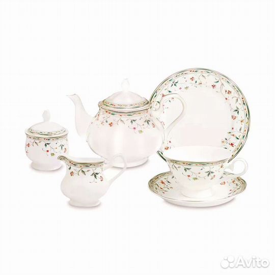 Сервиз чайный новый «Флориана» 21 предмет 6 персон