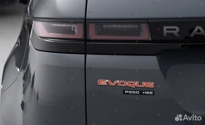 Шильдик на багажник Evoque Красный для Land Rover