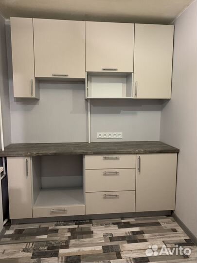 Прямая кухня в хрущёвку ксп:33301