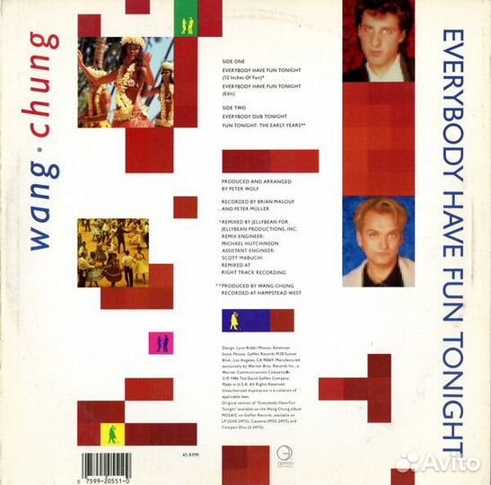 EP.Wang Chung – Everybody Have Fun Tonigh -1986