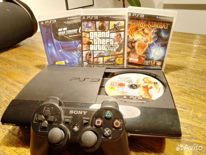Sony PS3 500gb, +6 игр