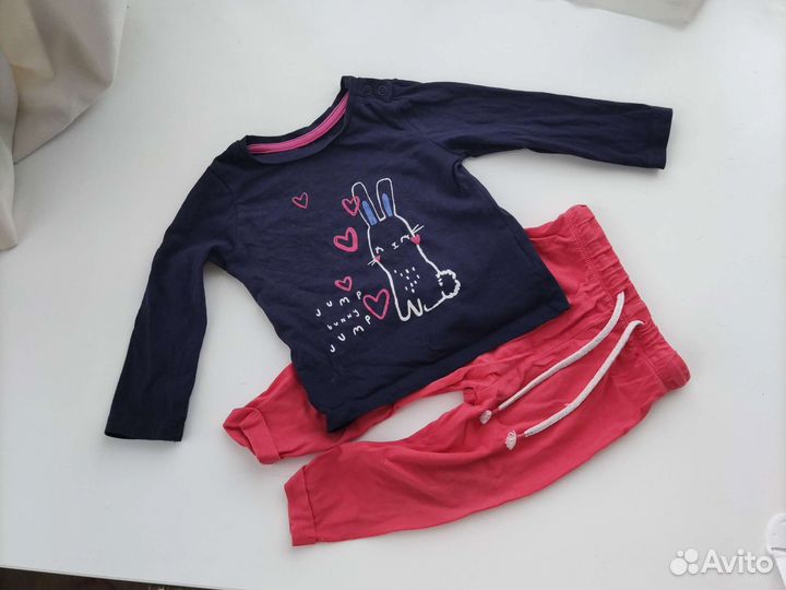 Вещи для девочки 74-80см пакетом