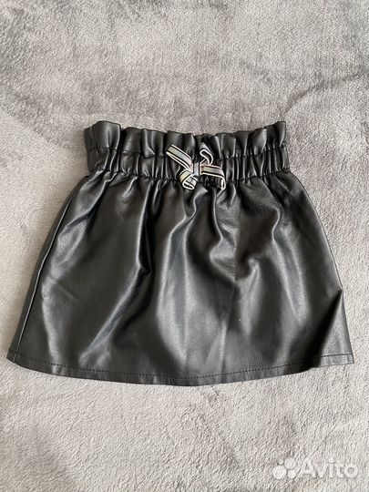 Юбка кожаная для девочки
