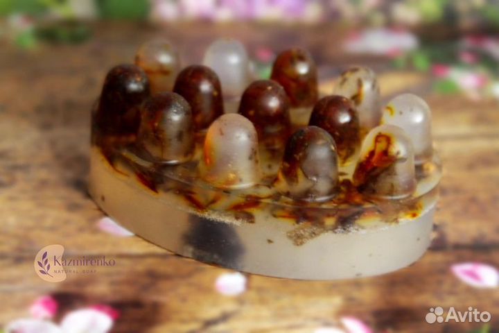 Массажное мыло с добавлением сухоцветов