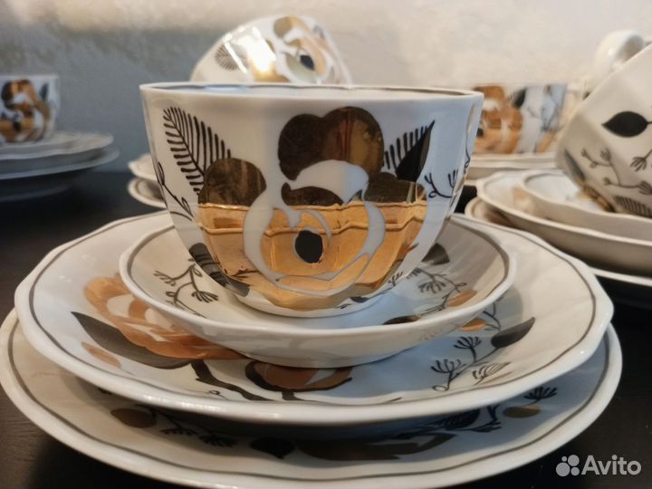 Вербилки Золотая роза Сервиз чайный