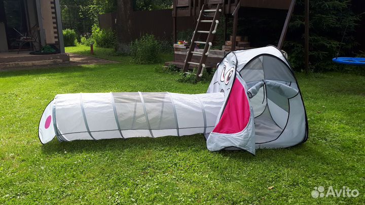 Детский игровой домик с туннелем