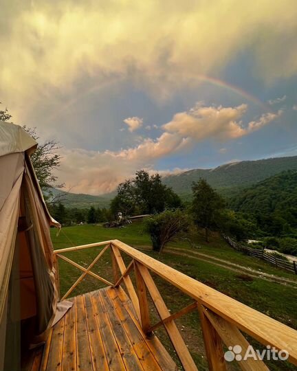 Кемпинг в горах Абхазии