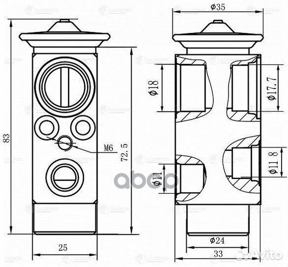 Клапан кондиционера ltrv1550 luzar