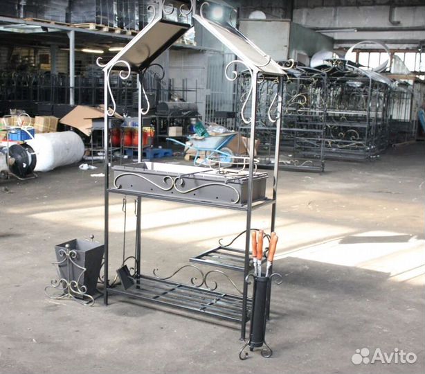 Мангал с печкой