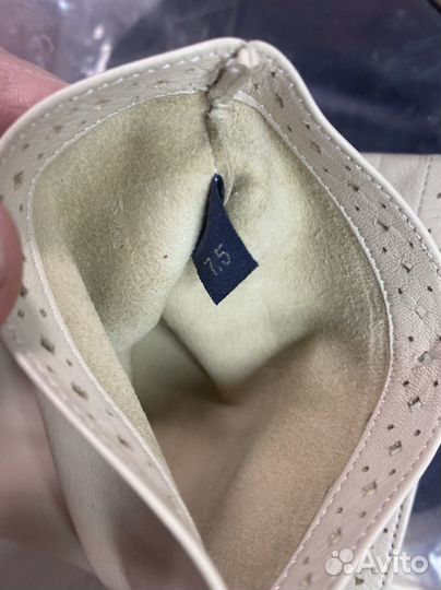 Перчатки женские кожаные