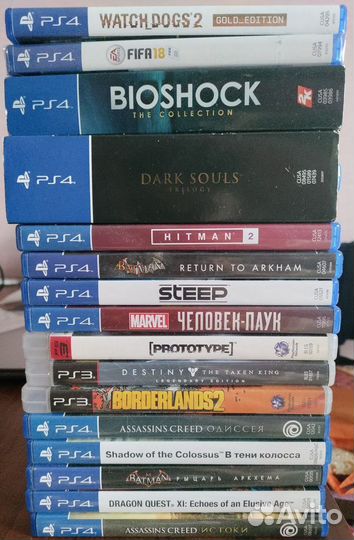 Диски Sony PS4 и PS3