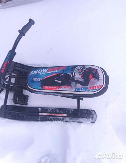 Детский снегокат Ника до 100кг с 2 амортизаторами