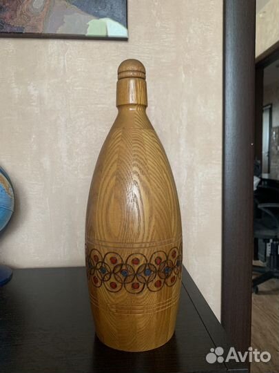 Бутылка деревянная СССР