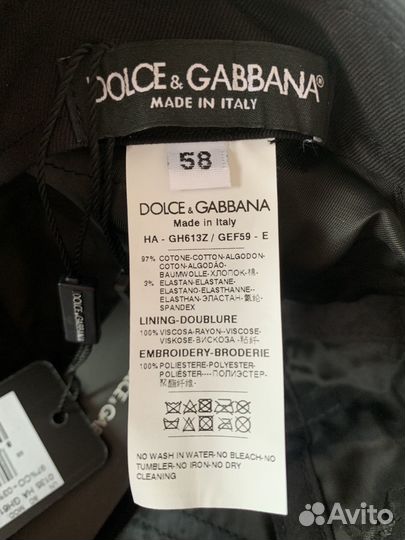 Кепка dolce gabbana оригинал