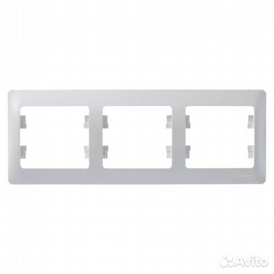 Рамка 3-м Glossa горизонт. перламутр SE GSL000603