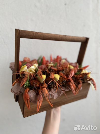 Мужской букет из раков подарок мужу