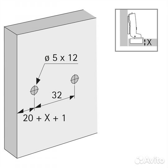 Монтажная планка линейная System 8099, L20, D3, ев