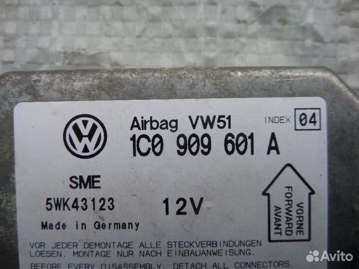 Блок управления AIR BAG Skoda Fabia, VW passat B5