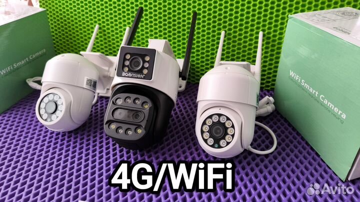 Камера видеонаблюдения WiFi 4G