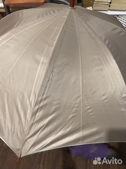 Зонт - трость золотой