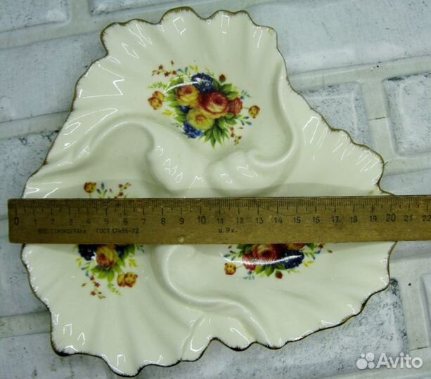 Менажница фарфор Китай клеймо Super Kristal