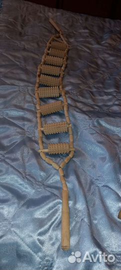 Деревянный роликовый массажёр