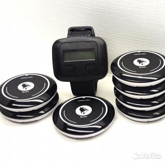 Кнопка вызова официанта модель Смайл с часами