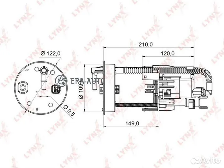 Lynxauto LF954M Фильтр топливный
