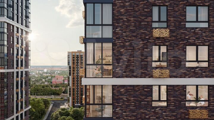 2-к. квартира, 75,3 м², 3/25 эт.