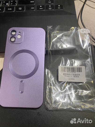 Чехол на iPhone 11, магнитный. Цвет Dark Purple ма