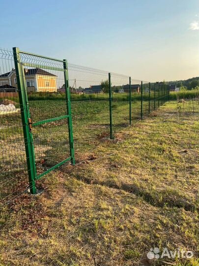 Забор металлический 3д / 3D