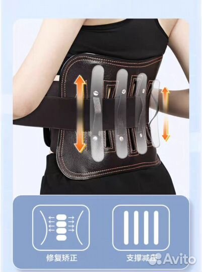 Корсет поясничный с упругими пластинами jieshikang