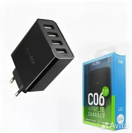 Сетевое зарядное устройство Dotfes C06 (Дьяконова)