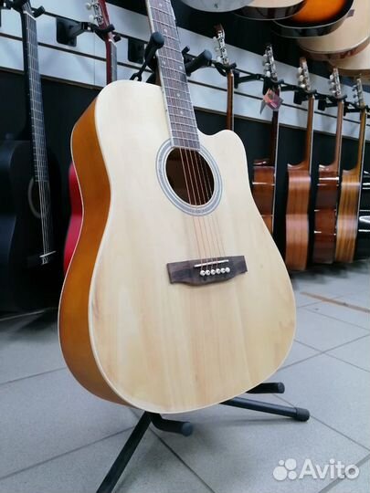 Гитара 41 дюйм Натуральная Новая