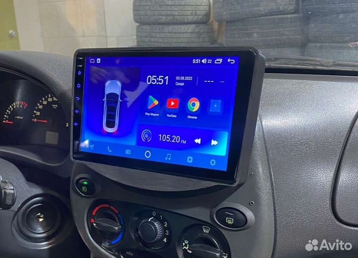 Магнитола Андроид на Лада Калина 1 9дюймов