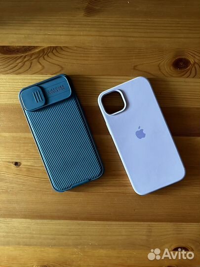 Чехлы на iPhone 14 plus (Nillkin + Silicon case)