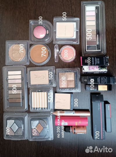 Косметика (пудра,тени, хайлайтер, бронзер)люкс