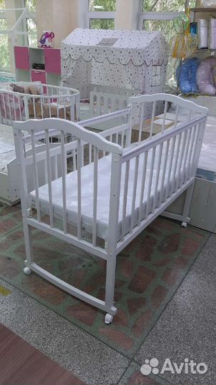 Детская кровать 120 на 60 с матрасом (новая)