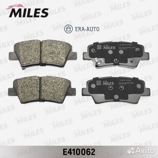 Miles E410062 Колодки тормозные дисковые зад